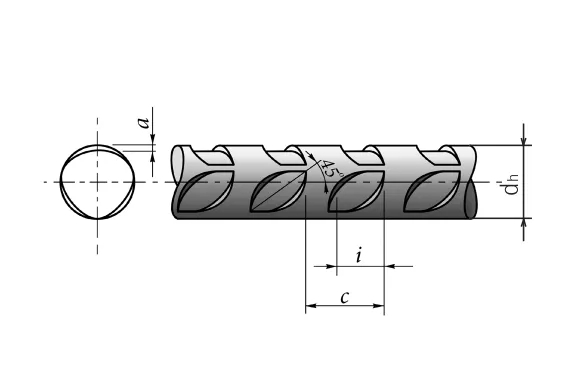 Чертёж Проволока периодического профиля из углеродистой стали для армирования предварительно напряженных железобетонных конструкций ТУ 1224–088–00187240–2013