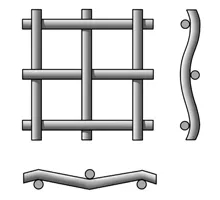 Сетки с квадратными ячейками из стальной рифленой проволоки ГОСТ 3306-88